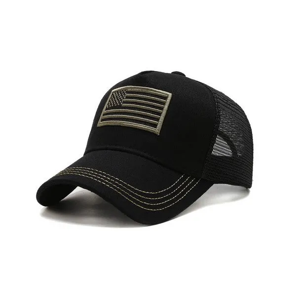 American Flag Trucker Hat