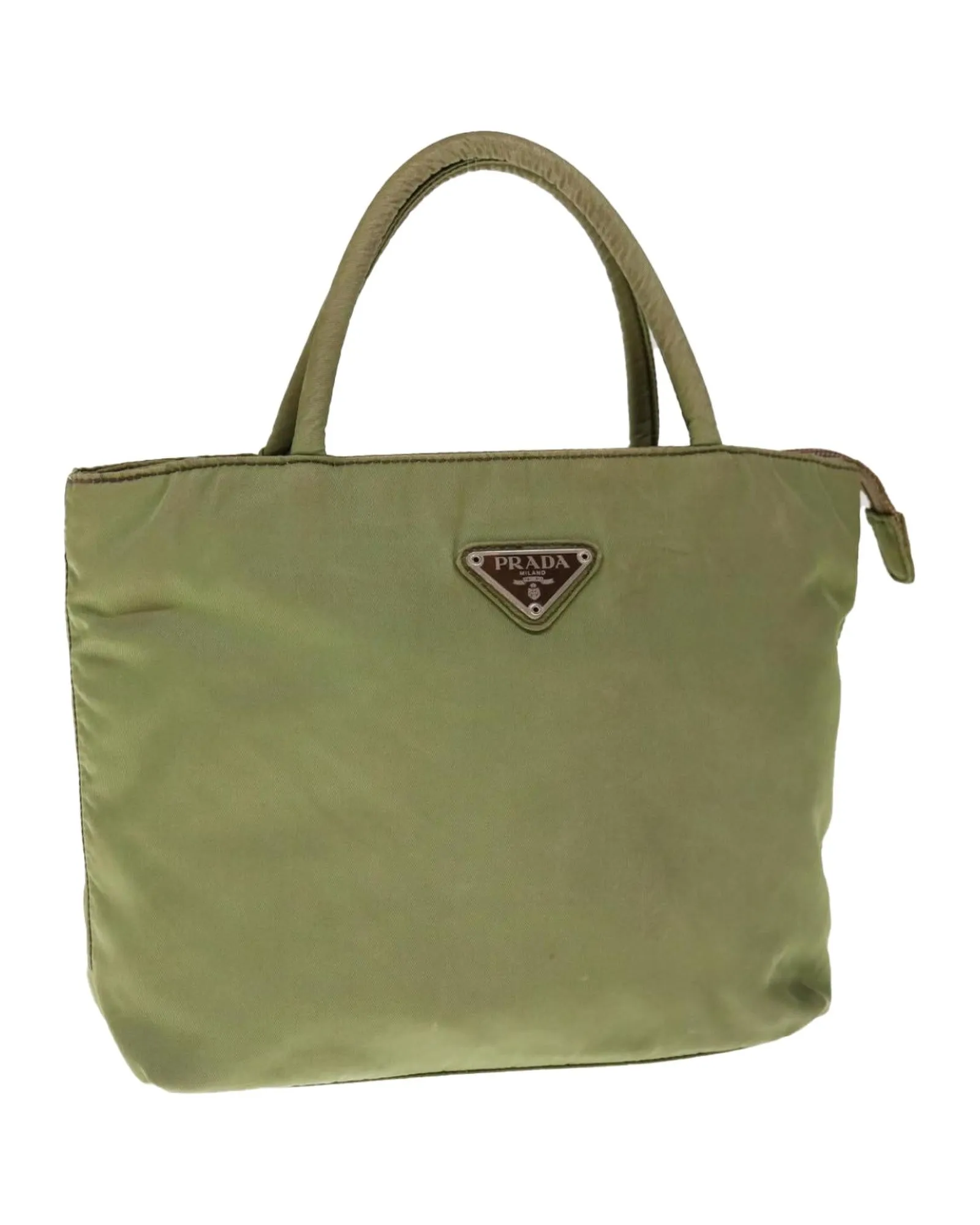 Authentic Prada Nylon Tote Bag Green