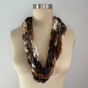 'Cappuccino' Cozy Scarf Necklace