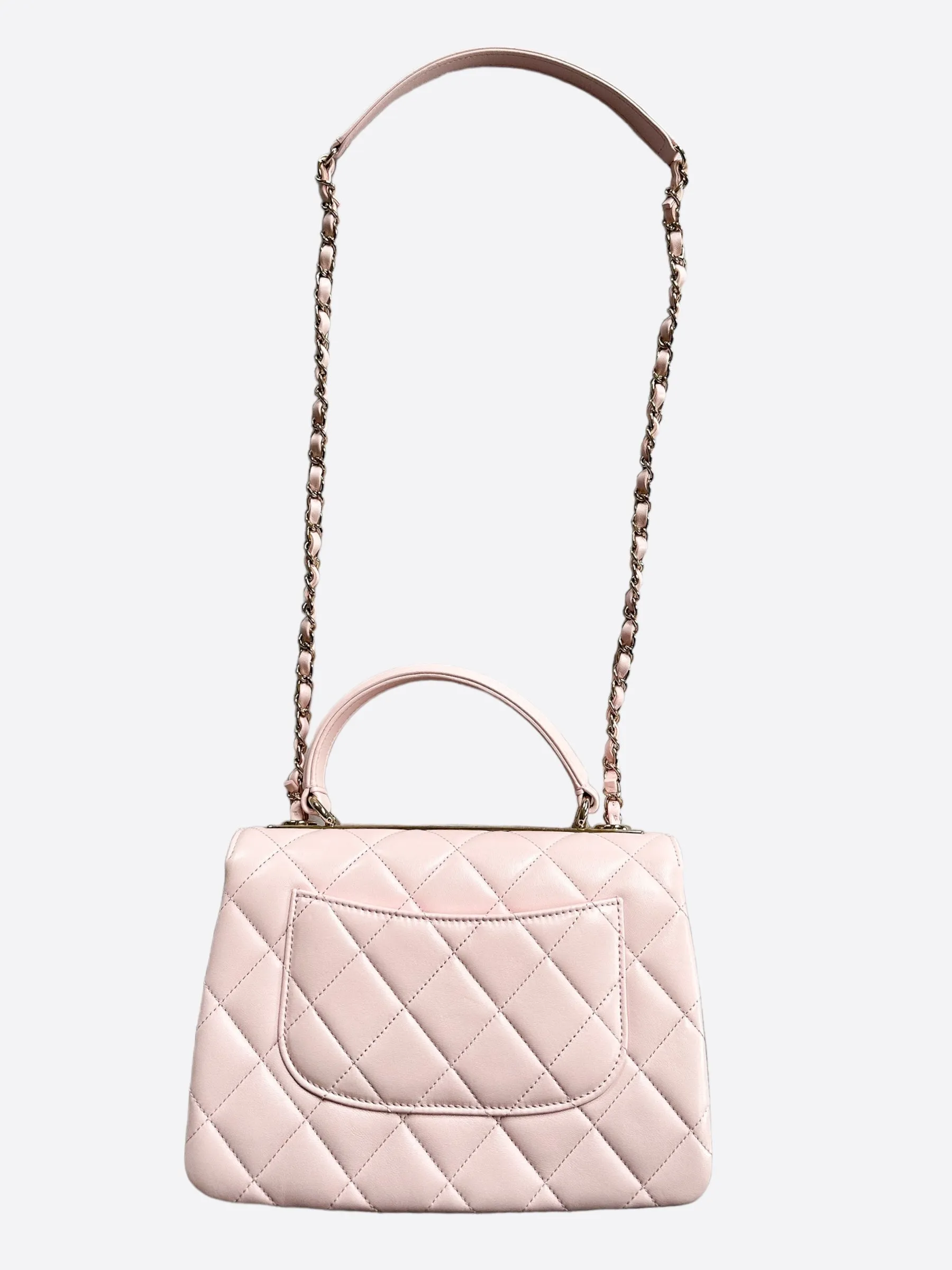 Chanel Pink Small Quilted Lambskin Trendy CC