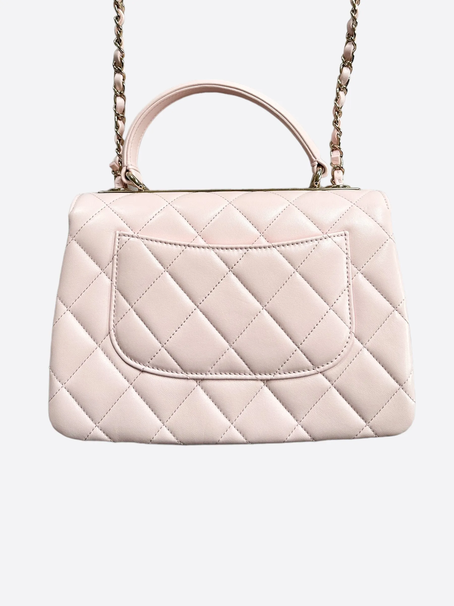 Chanel Pink Small Quilted Lambskin Trendy CC