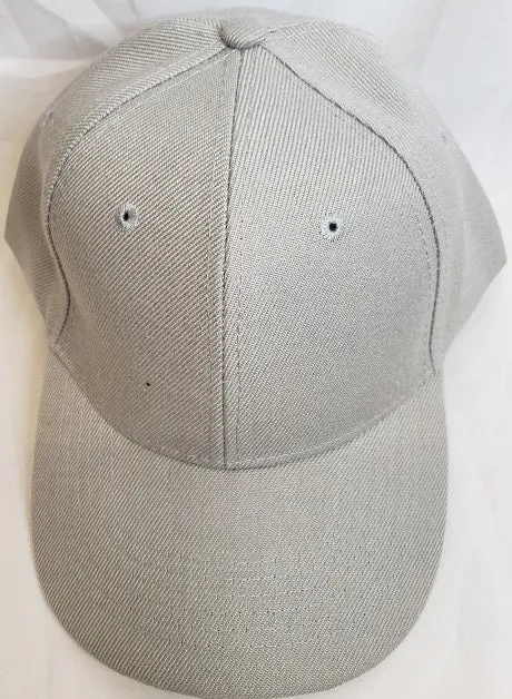 Cliff -- Acrylic Baseball Cap -- Light Grey