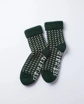 Comfy Room Socks D . Green