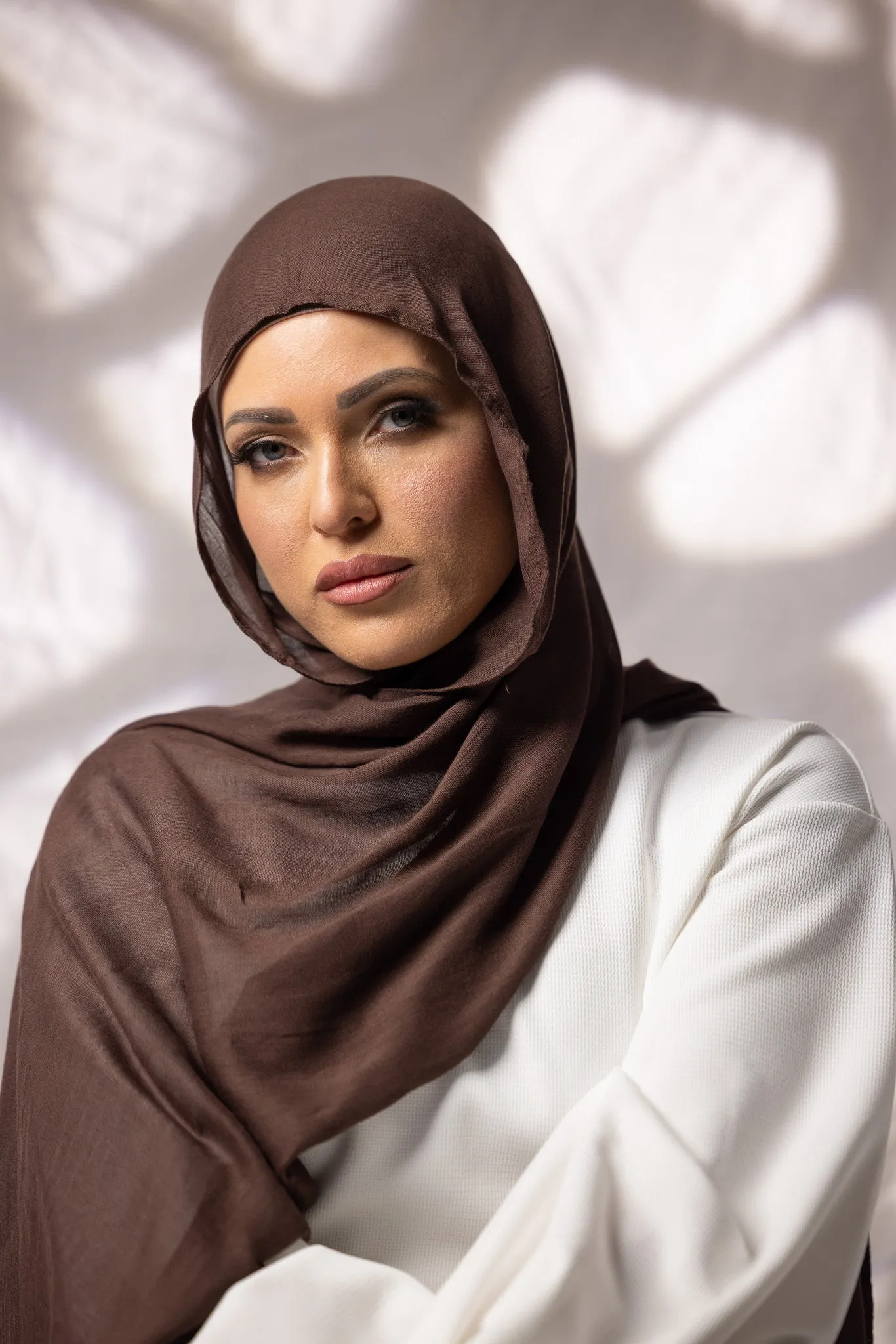 Cotton Modal Shawls - Dark Brown