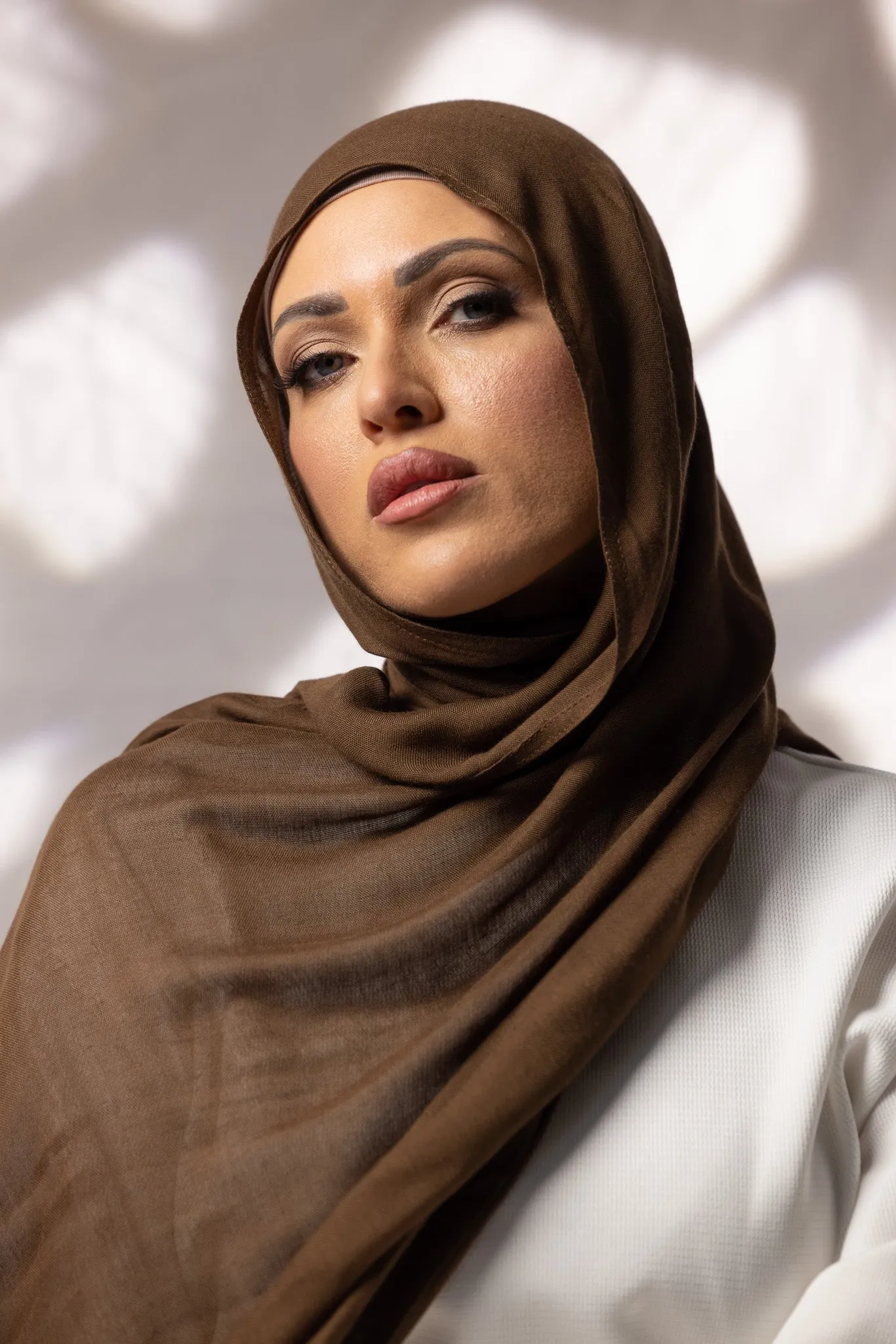 Cotton Modal Shawls - Dark Brown