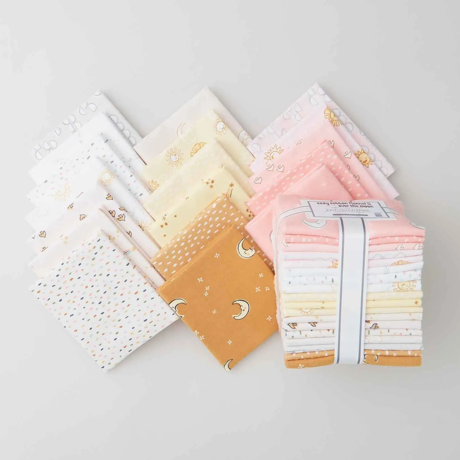 Cozy Cotton Flannels - Over the Moon Pastel Colorstory Fat Quarter Bundle