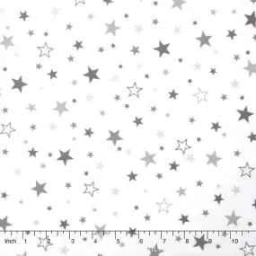 Cozy Cotton Flannels - Stars Pepper Yardage