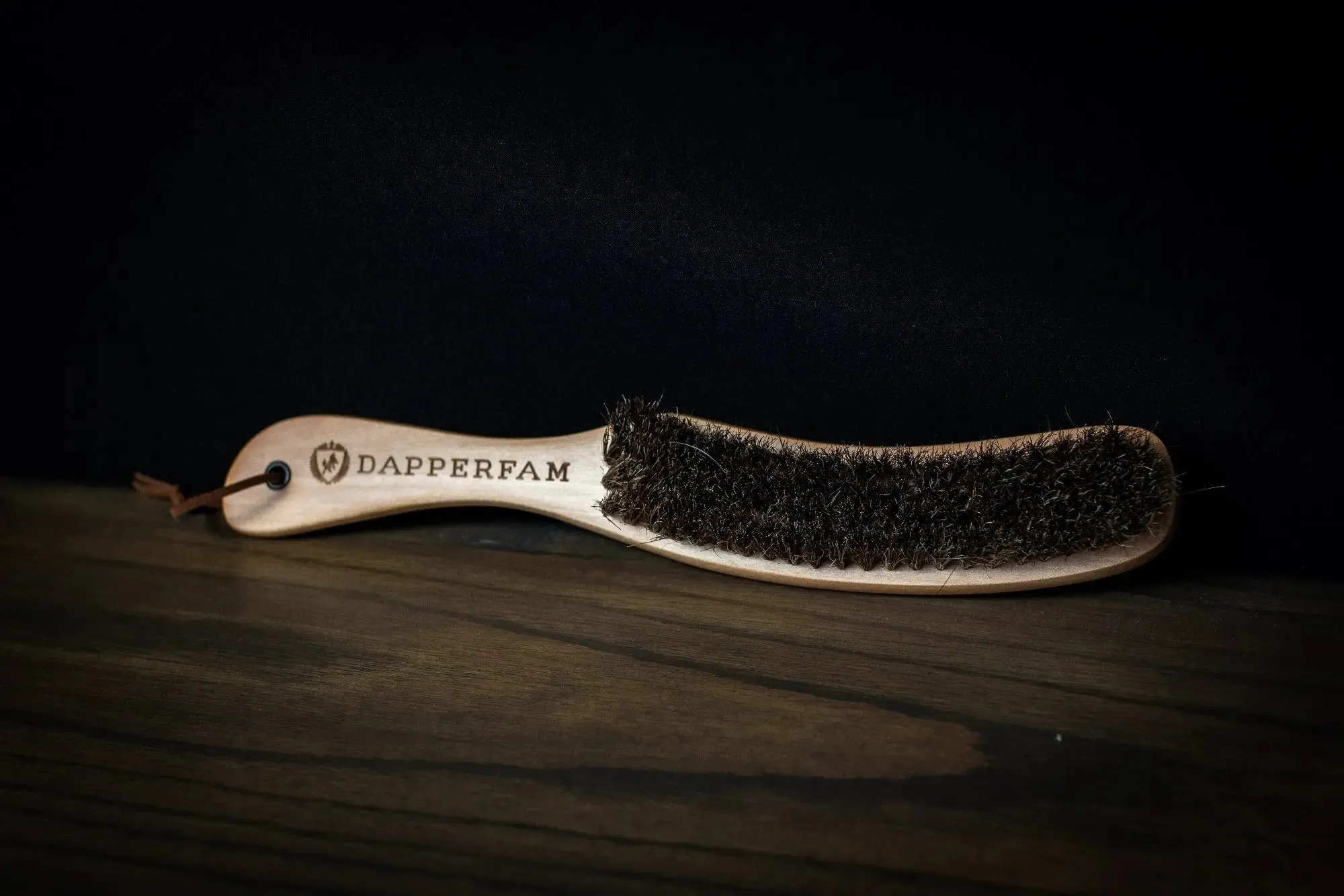 DapperFam Hat Brush Genuine Horsehair