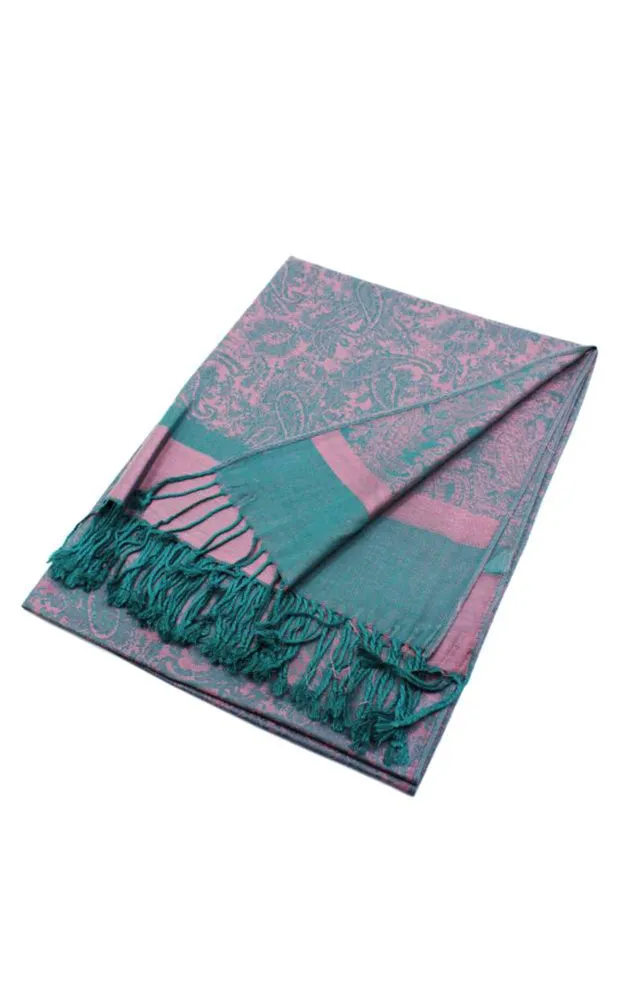 DB018-055 Light Paisley Pashmina Scarf Shawls