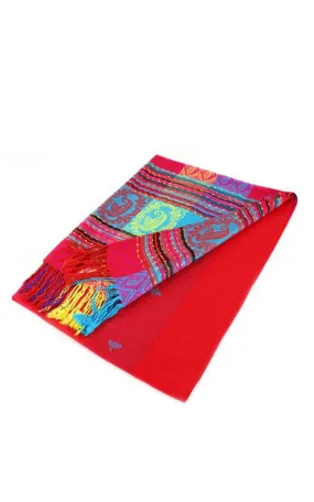 DB056-001 Rainbow Pashmina Scarf Shawls