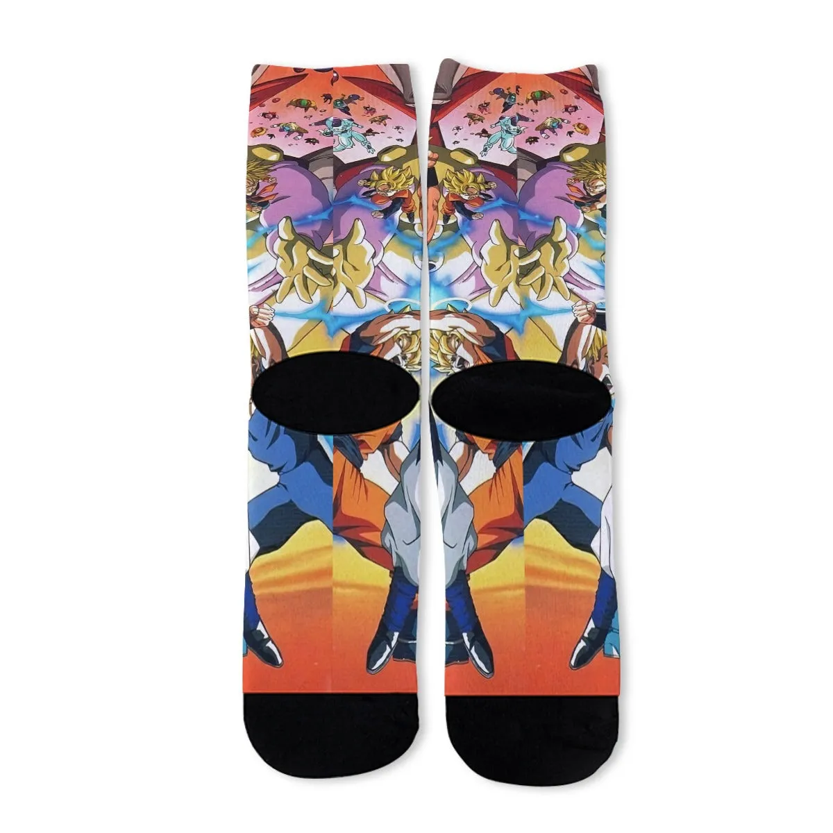 DBZ Goku Vegeta Fusion Saiyan Gogeta Colorful Design Streetwear Socks