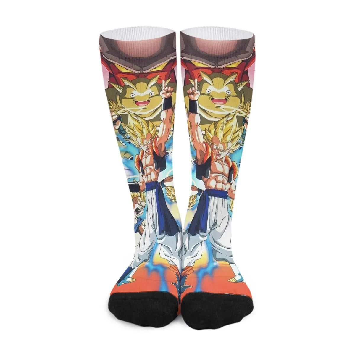 DBZ Goku Vegeta Fusion Saiyan Gogeta Colorful Design Streetwear Socks