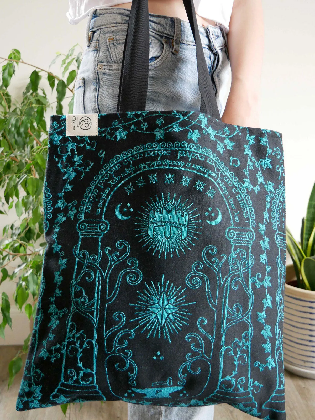 Doors of Durin Mellon Jacquard Tote Bag