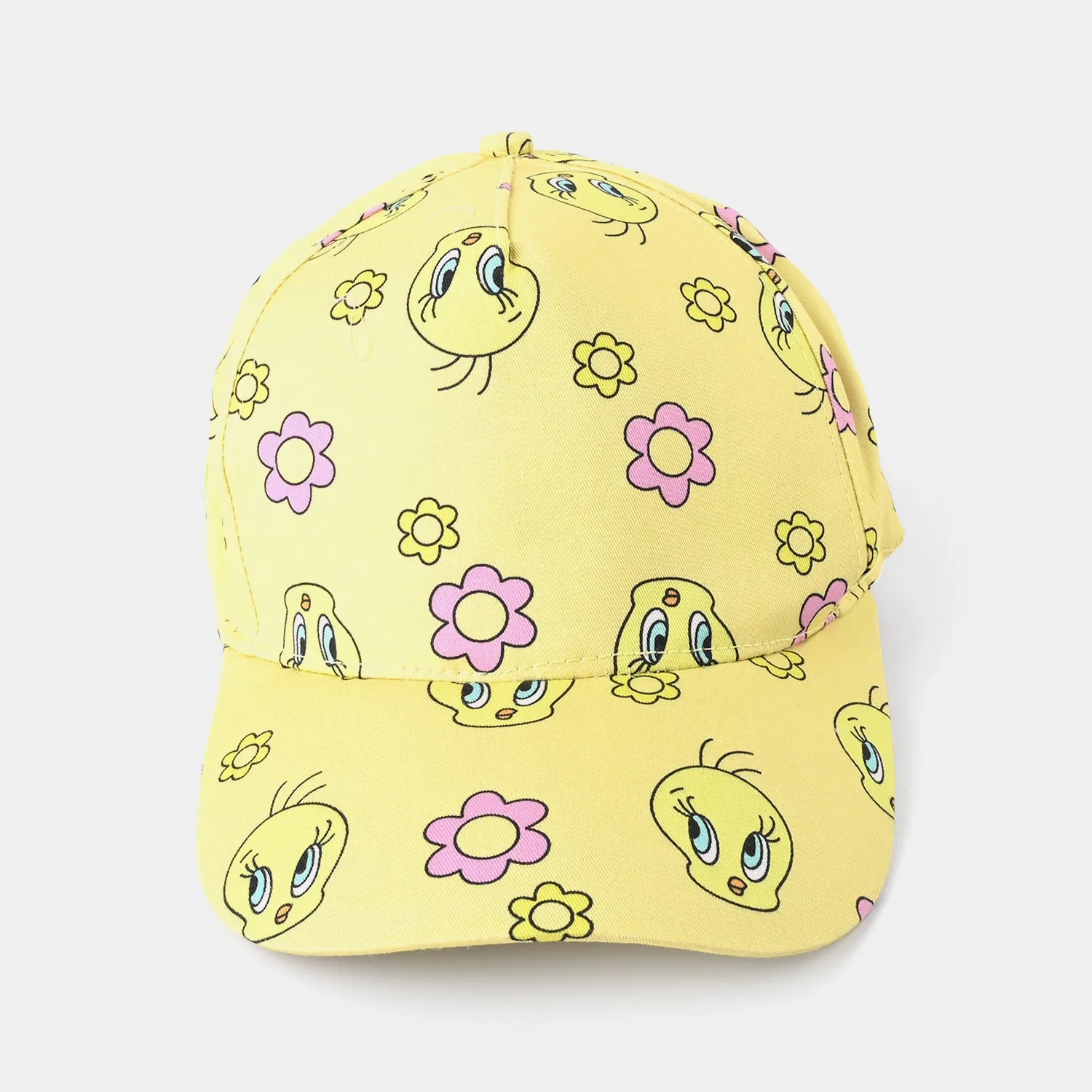 Girls Cap Character-Yellow