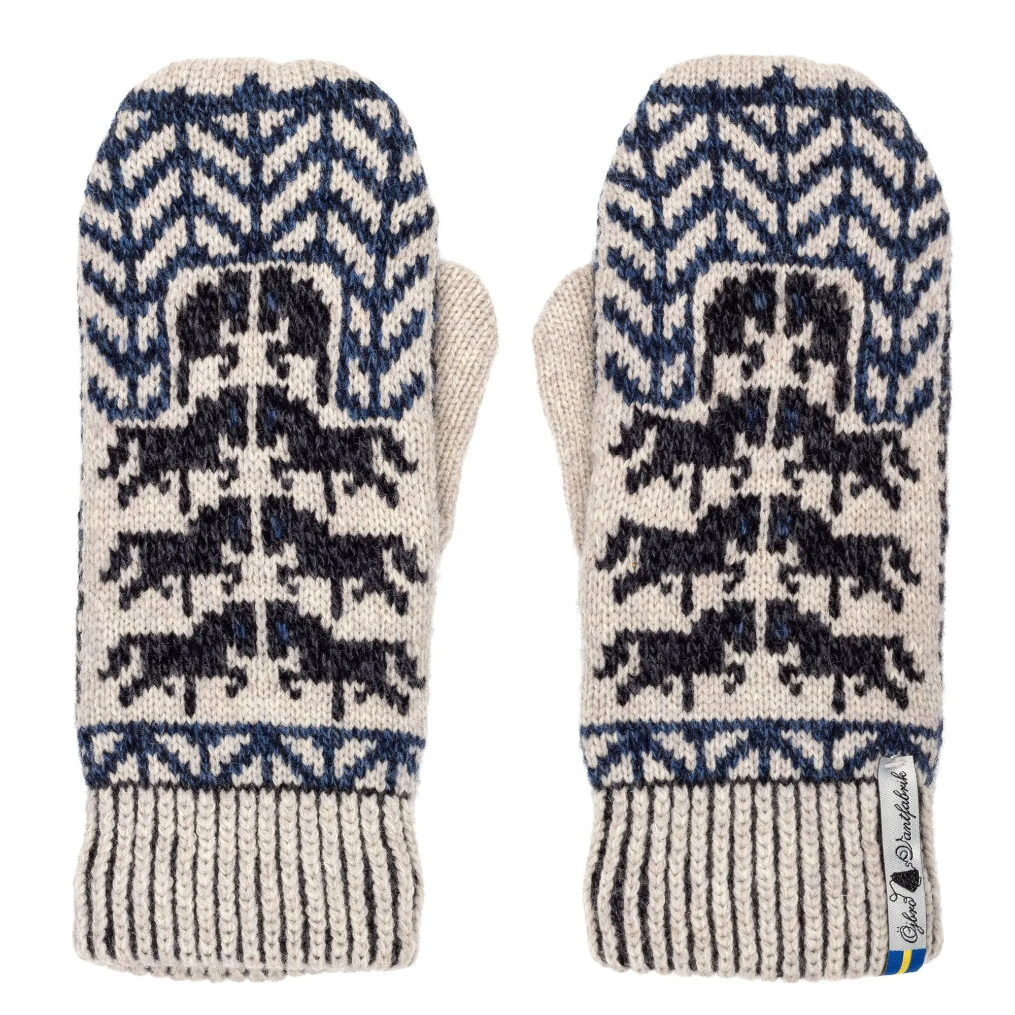 Gotland Pattern Swedish Mittens