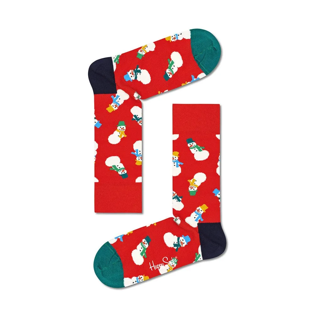 Happy Socks: Snowman Sock Red