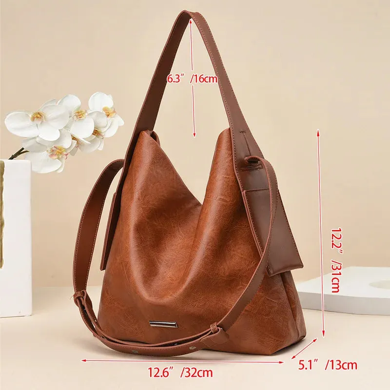 High Quality Big Capacity Women Handbag Luxury Women Bag Side Pockets Design Tote Bag PU Leather Totes Shoulder Bags Ladies Bags