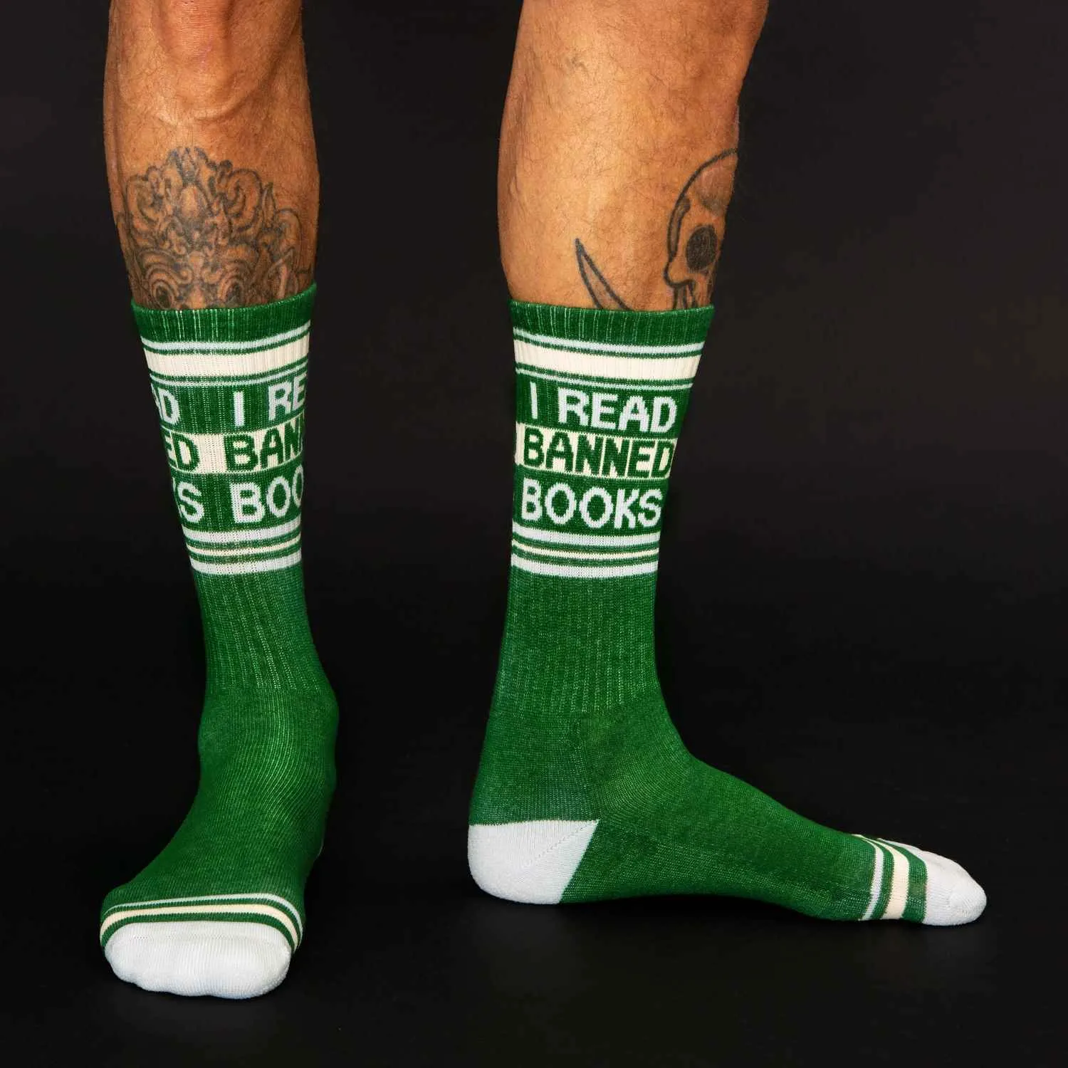 I Read Banned Books - Gym Crew Socks