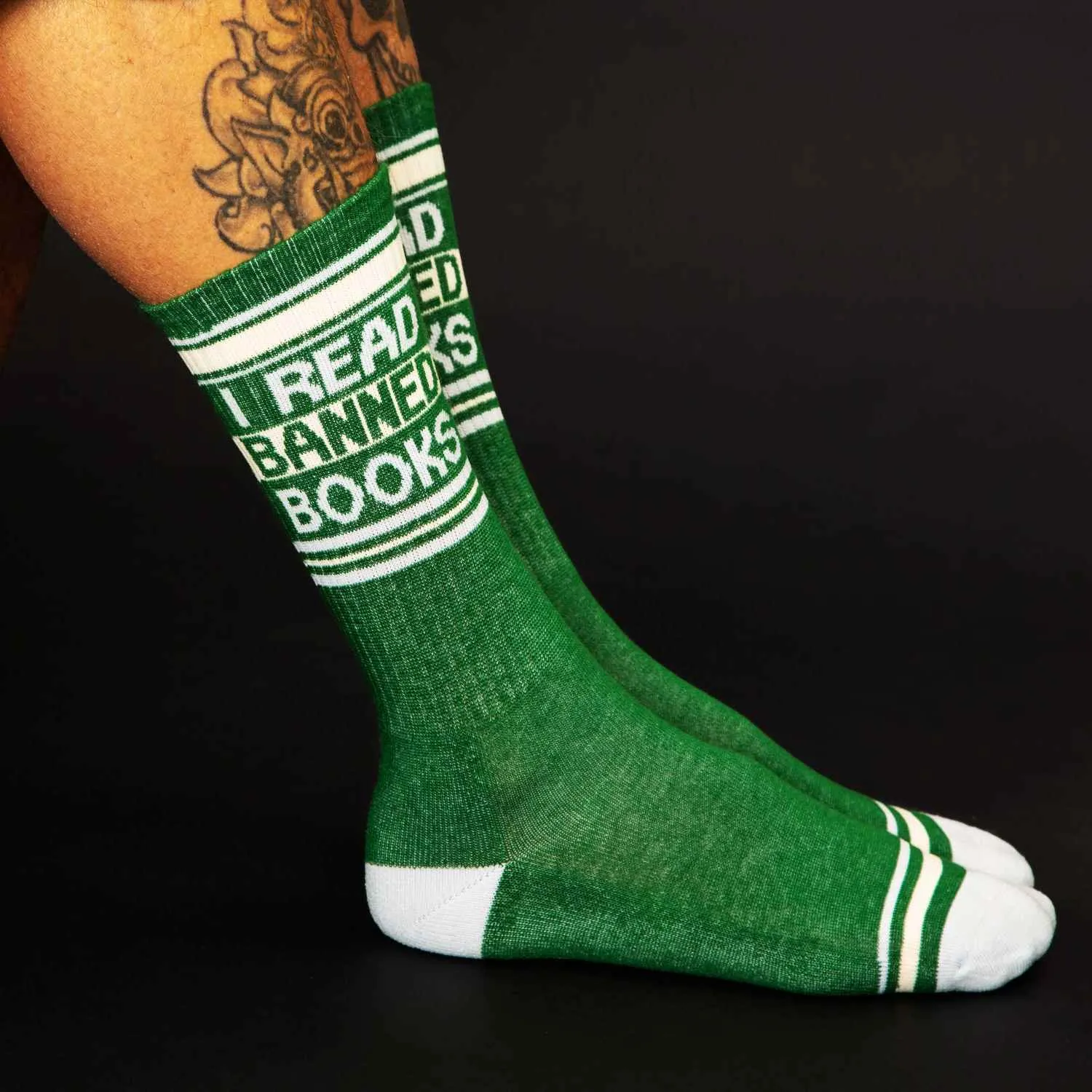 I Read Banned Books - Gym Crew Socks