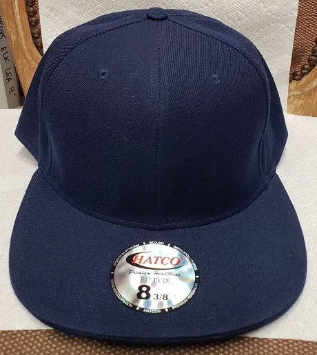 Ian -- Acrylic Fitted Baseball Cap -- Navy Blue