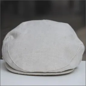 Irish Linen Beige Cap,