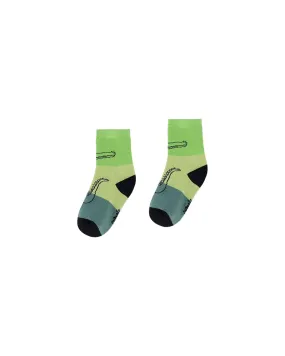 Jacquard Socks Multi Green