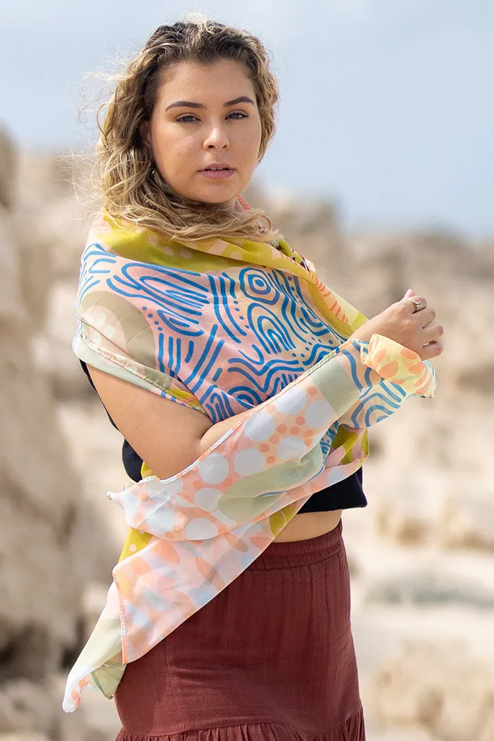 Kindling Chiffon Shawl