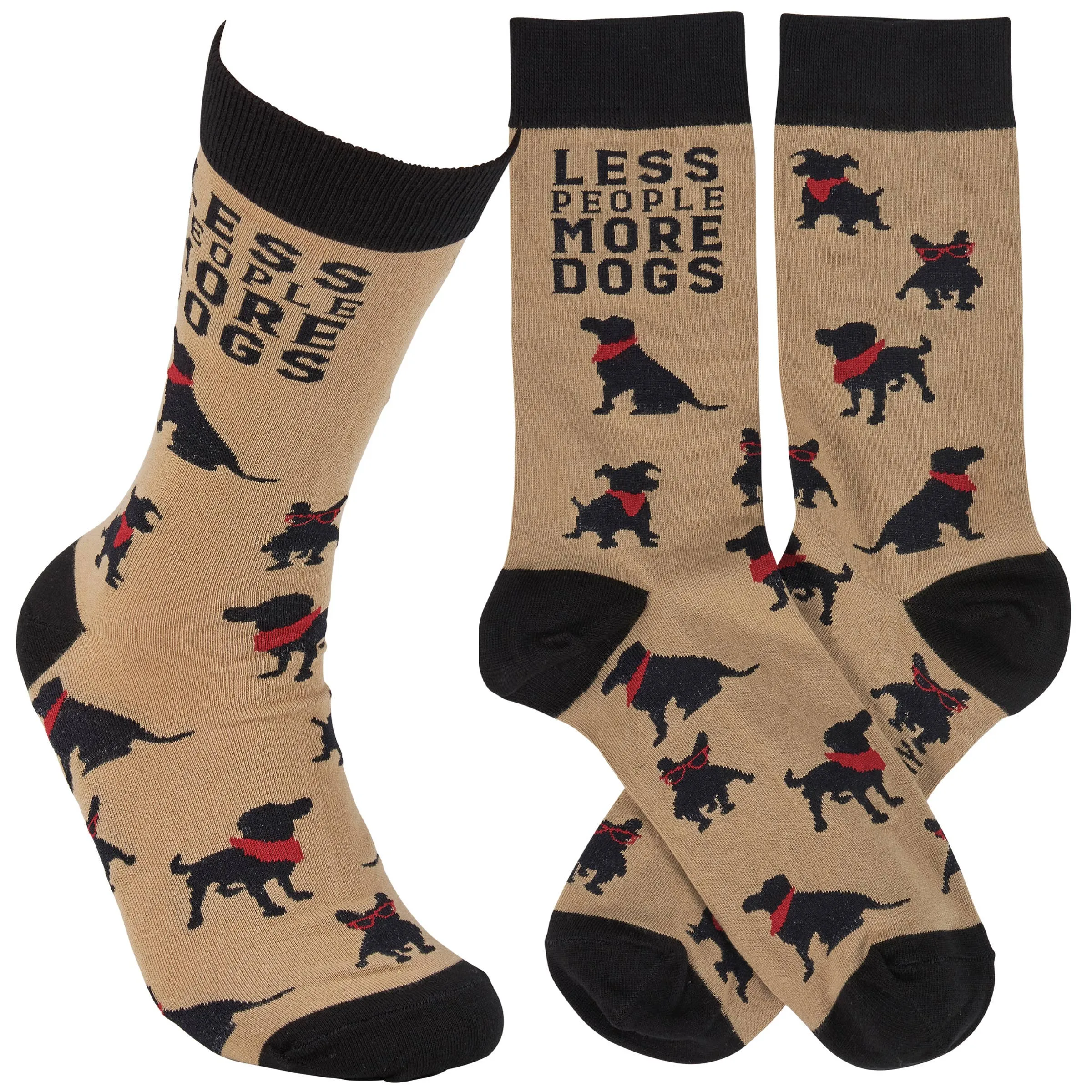 Less People More Dogs Socks