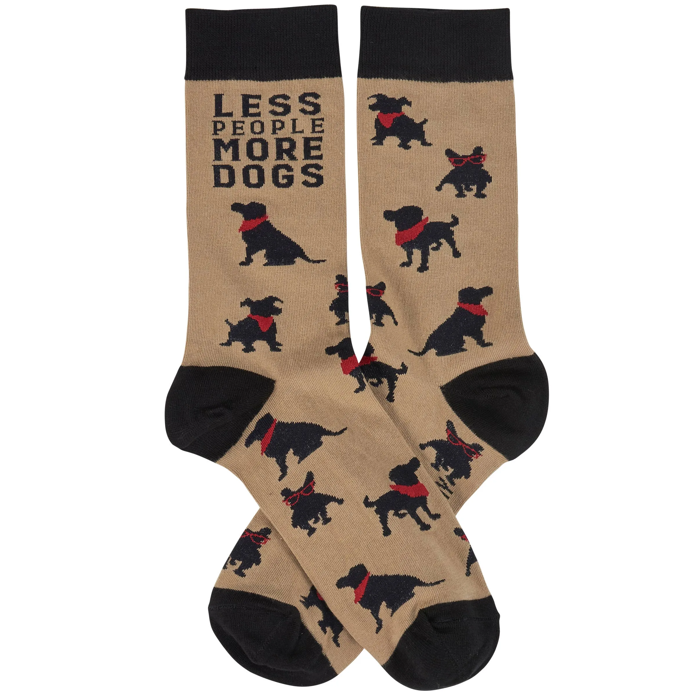 Less People More Dogs Socks