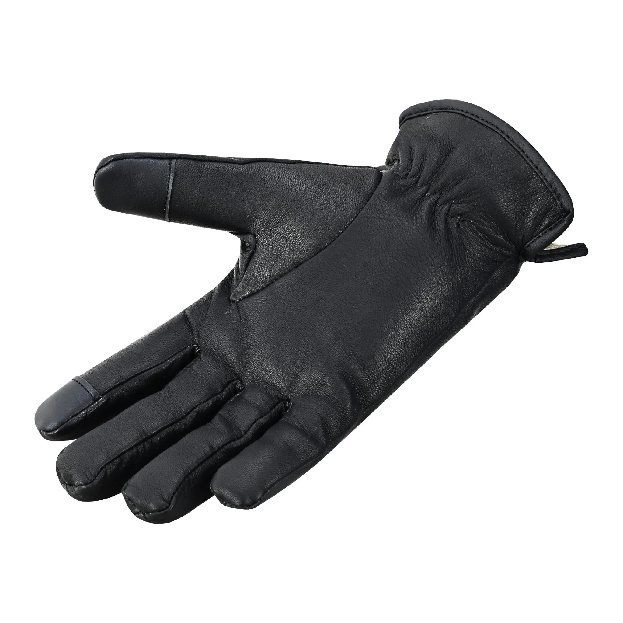 Luxury Mens Leather Gloves Cashmere Lined-Soft Comfortable Lambskin Touchsreen