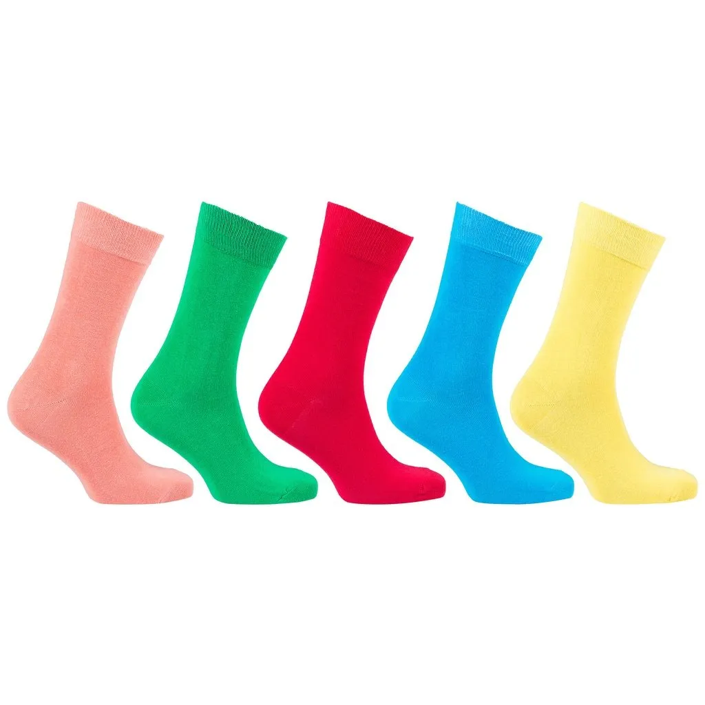 Men's 5-Pair Colorful Design Socks-3050