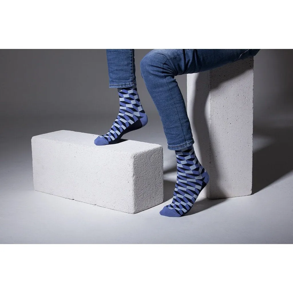 Men's 5-Pair Colorful Mix Socks-3026