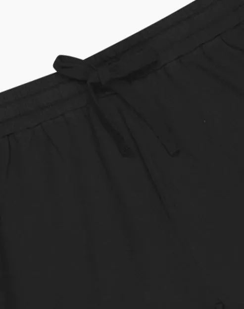 Mens Comfy Bamboo Jersey Sleep Short | Black