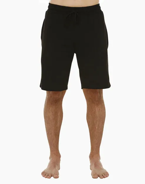 Mens Comfy Bamboo Jersey Sleep Short | Black