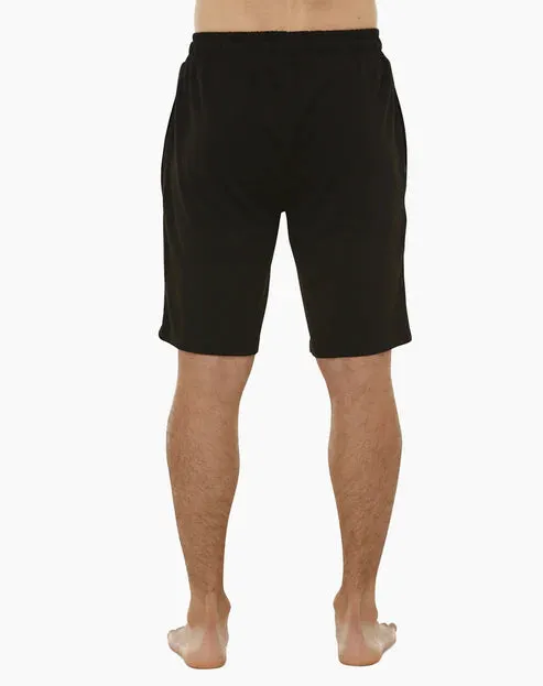 Mens Comfy Bamboo Jersey Sleep Short | Black