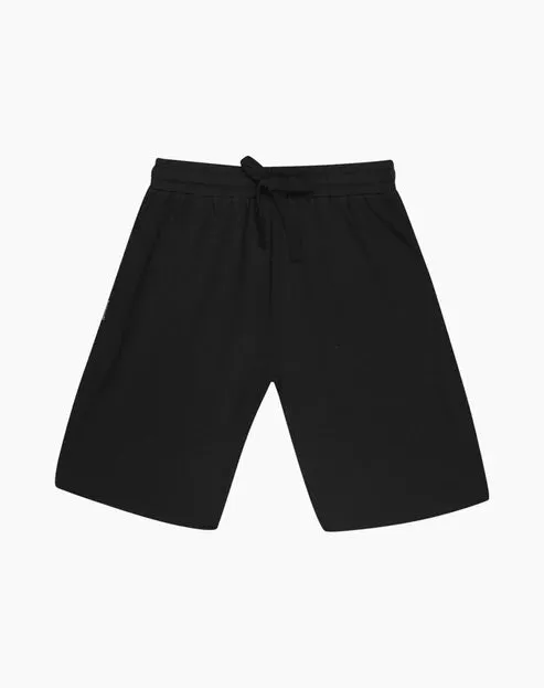 Mens Comfy Bamboo Jersey Sleep Short | Black