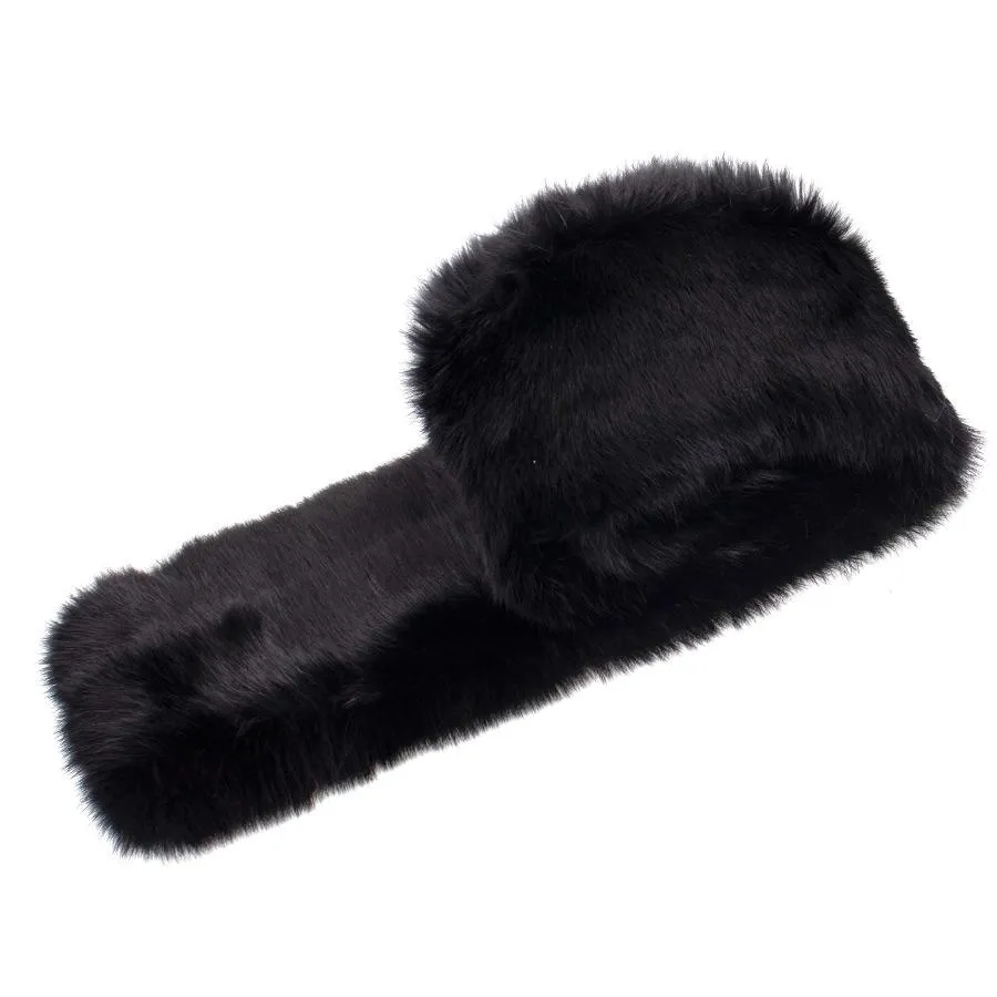 Mens Rabbit Fur Scarf 5"