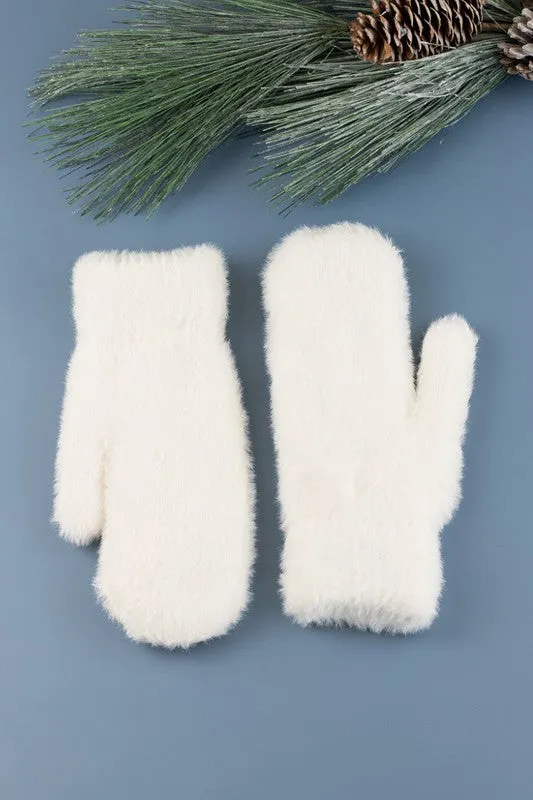 Plush Fur Lined Mittens