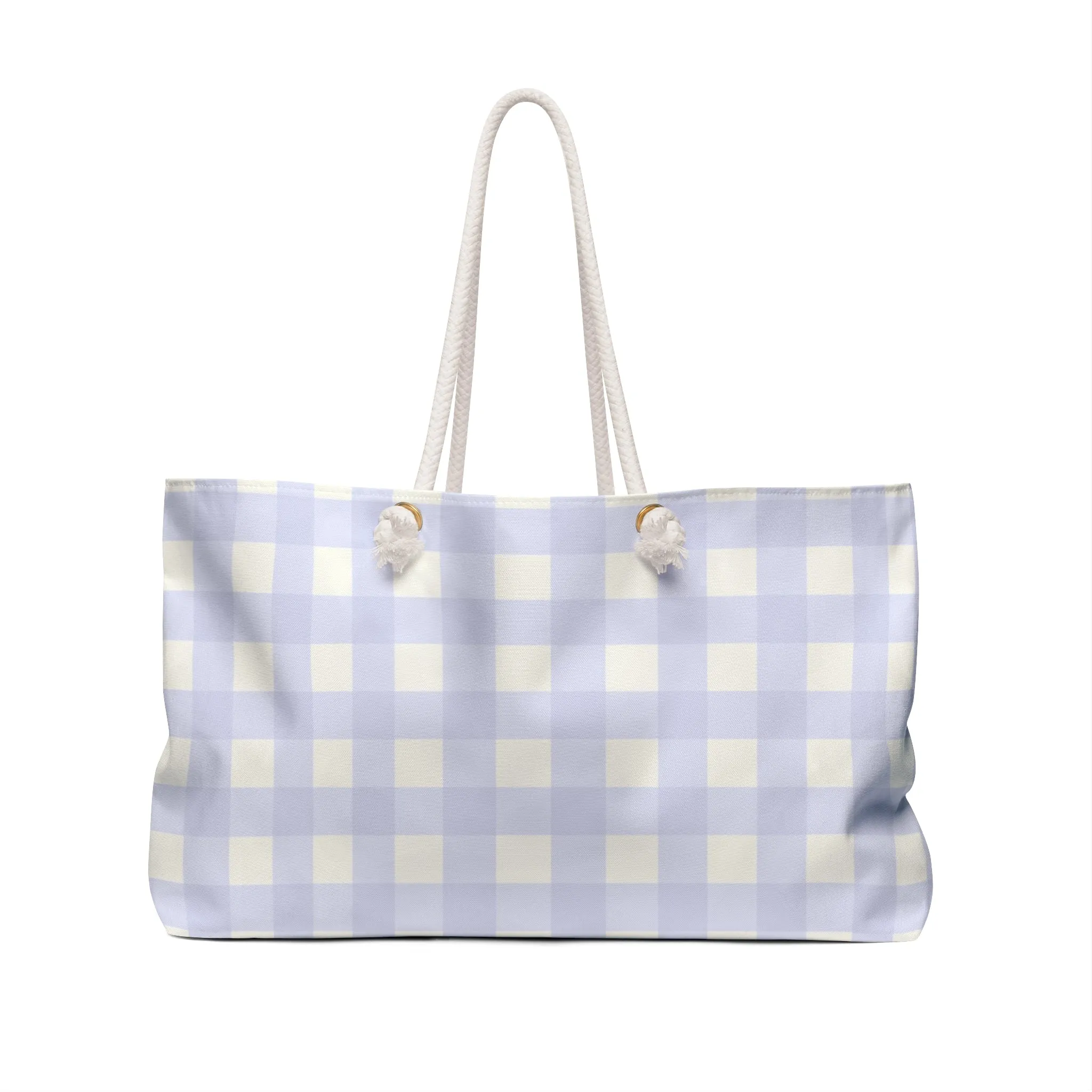 Ren Print Blue Ribbon Plaids Weekender Bag