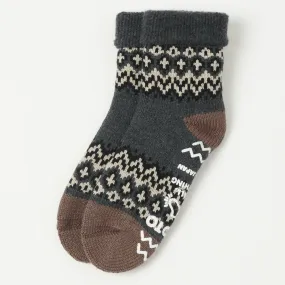 RoToTo Nordic Comfy Room Sock - Charcoal