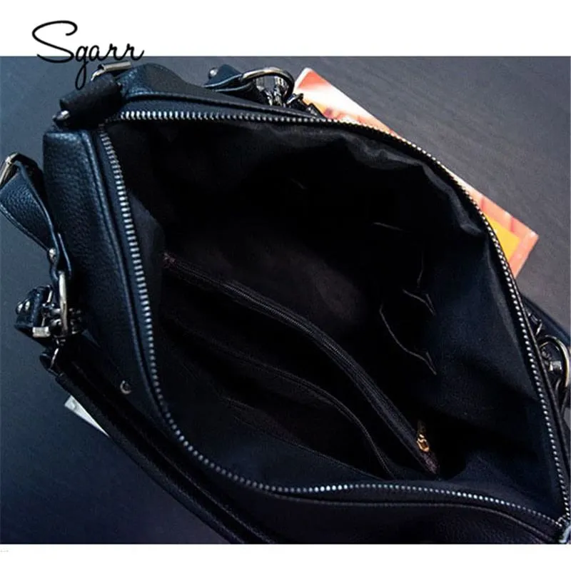 SGARR LUXURY Eco Leather Women Handbags Metal Rivets