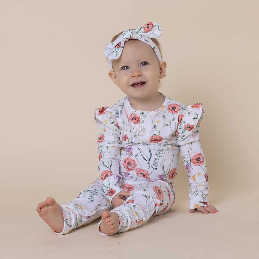 Snuggle Hunny Meadow  Organic Growsuit