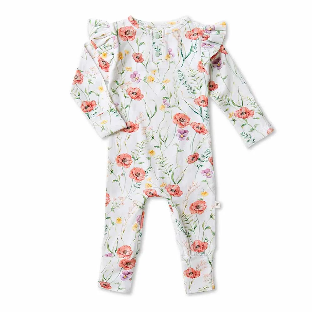 Snuggle Hunny Meadow  Organic Growsuit