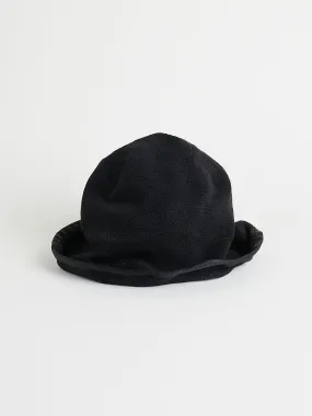 Soft Traveller Cut "RB" Hat in Black