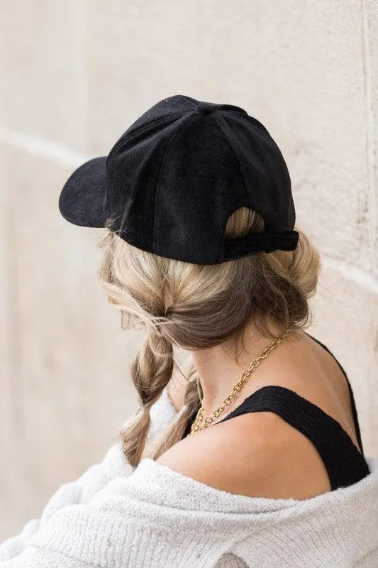 Soft Velour Stylish Ball Caps for Women