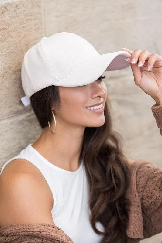 Soft Velour Stylish Ball Caps for Women