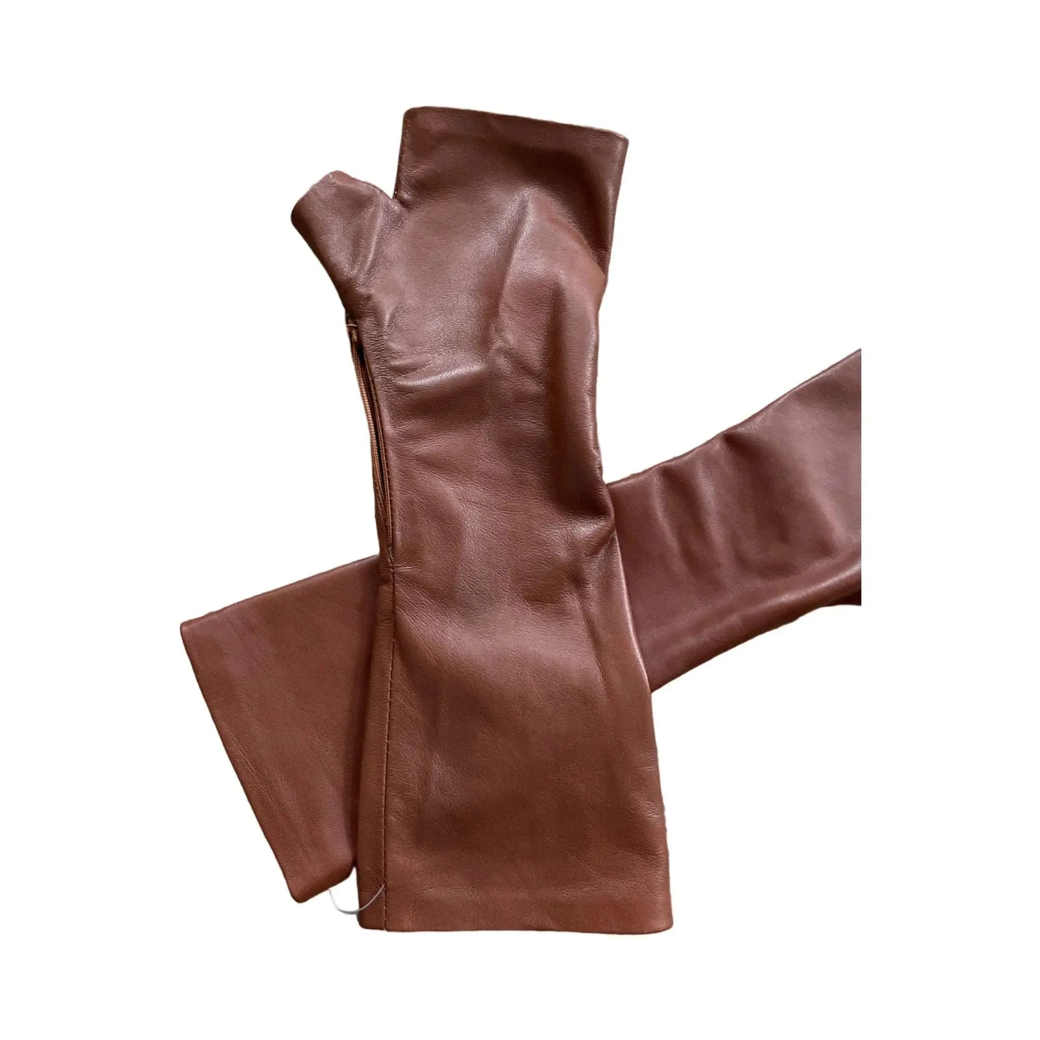 Stay Stylish with our Chestnut Brown Long Gloves