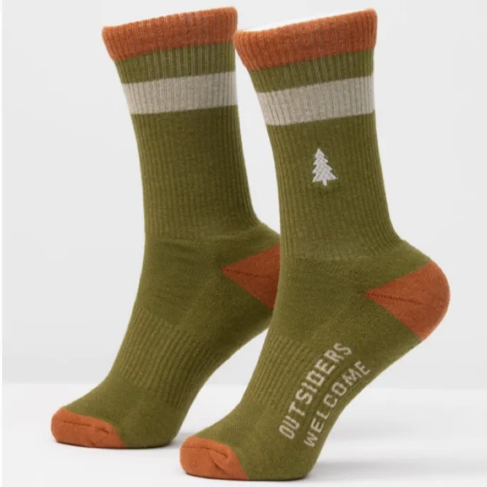 Tread Lightly Socks - Olive Out Of Doors Club