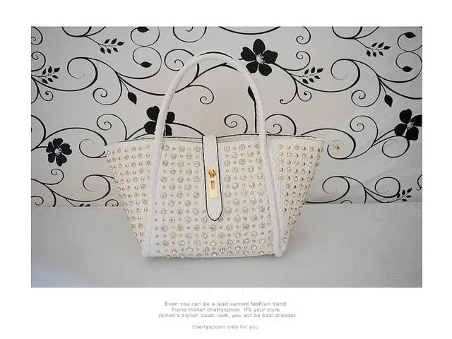 Trendy Diamond Fashion Rhinestone Shoulder Handbag