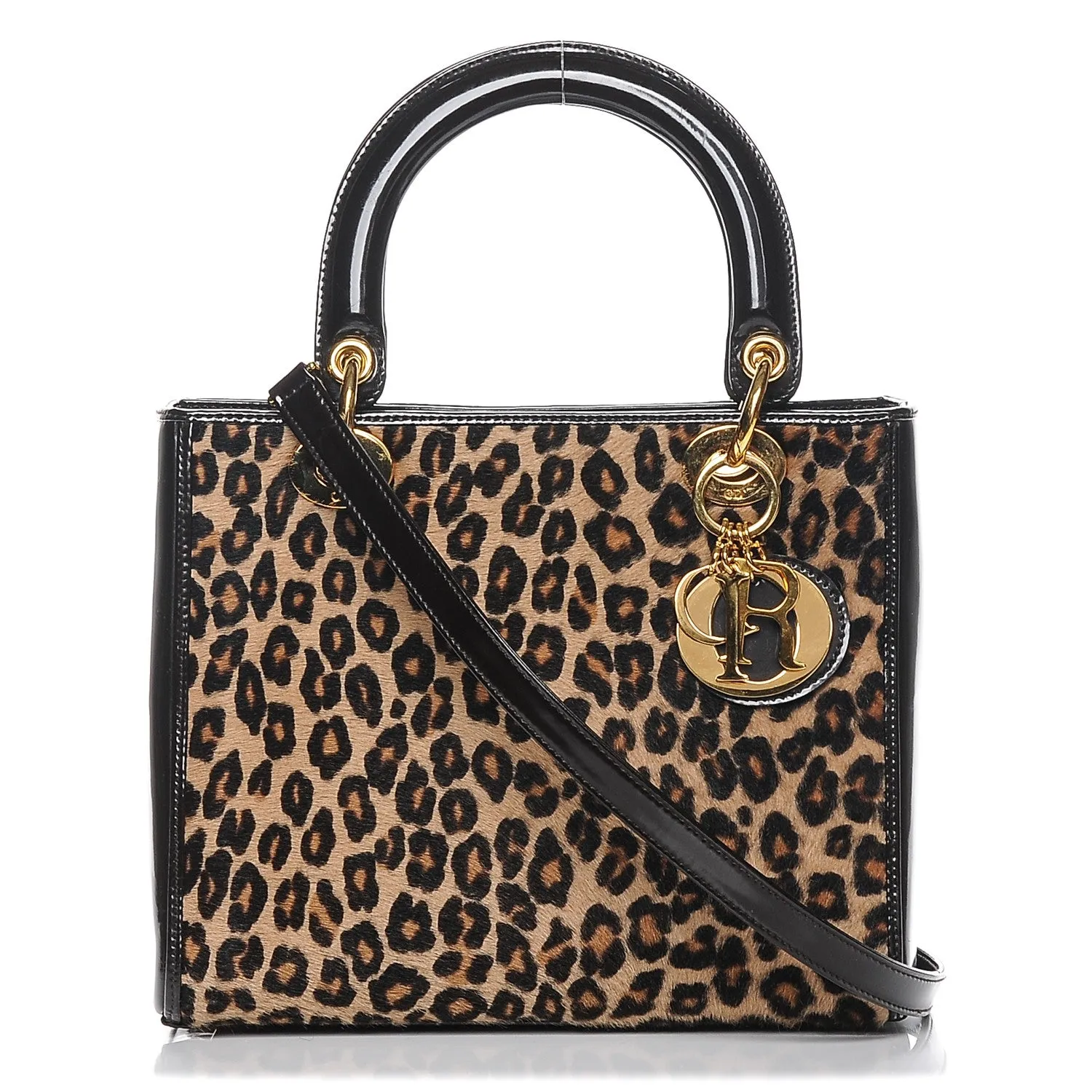 Trendy Inspired Dior Lady Dior Pony Hair Leopard Handbag